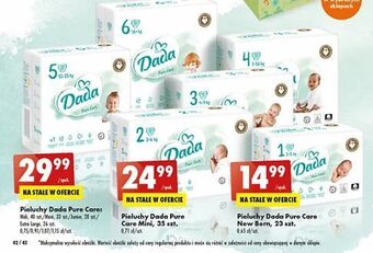 Biedronka Pieluchy 1 newborn Dada Pure Care oferta