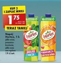 Biedronka Napój jabłko-mięta Hortex oferta