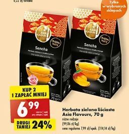 Biedronka Herbata sencha mango Asia Flavours oferta