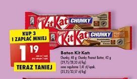 Biedronka Baton Kitkat Chunky Peanut Butter oferta