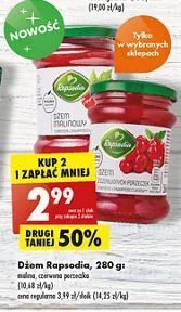 Biedronka Dżem malinowy Rapsodia oferta