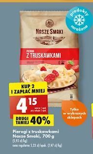 Biedronka Pierogi z truskawkami Nasze Smaki oferta