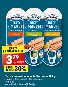 Biedronka Filety z makreli w sosie pieprzem Marinero oferta