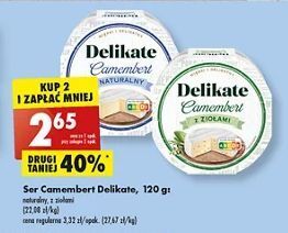 Biedronka Ser camembert z ziołami Delikate oferta