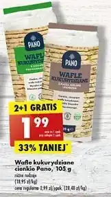 Biedronka Wafle kukurydziane z kaszą jaglaną i pieprzem Pano oferta