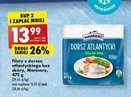 Biedronka Dorsz atlantycki filet bez skóry Marinero oferta