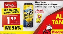 Biedronka Piwo Tatra Jasne Pełne oferta