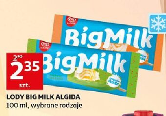 Auchan Lód toffi intense Algida Big Milk oferta