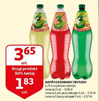 Auchan Napój Zbyszko 3 Cytryny oferta