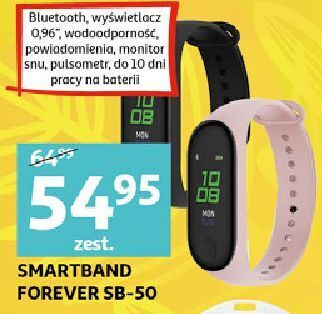 Auchan Opaska sportowa sb50 czarna Forever oferta