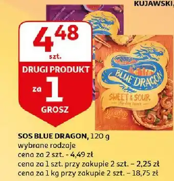 Auchan Sos sweet chilli & garlic Blue Dragon oferta