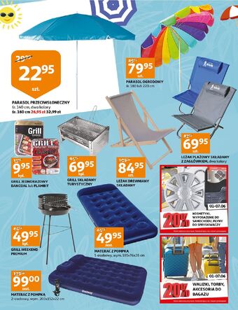 Auchan Parasol przeciwsłoneczny 140 cm oferta