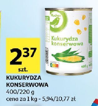 Auchan Kukurydza konserwowa Auchan oferta