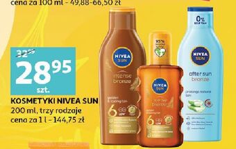Auchan Olejek do opalania w sprayu Nivea Sun Intense Bronze oferta