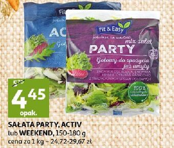 Auchan Mieszanka sałat party Fit & Easy oferta