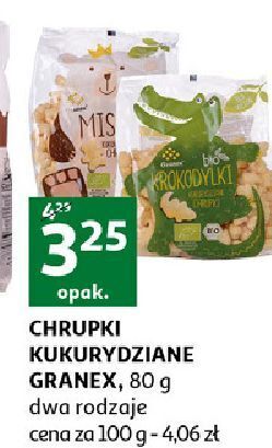 Auchan Chrupki kukurydziane krokodylki Granex oferta