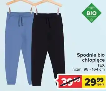 Carrefour Spodnie chłopięce bio 98-164 cm Tex oferta