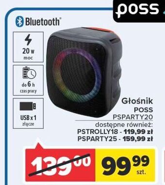 Carrefour Głośnik power audio psparty25 Poss oferta
