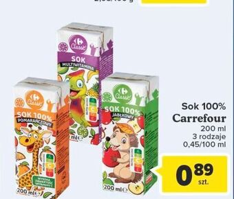 Carrefour Sok pomarańczowy Carrefour Classic oferta