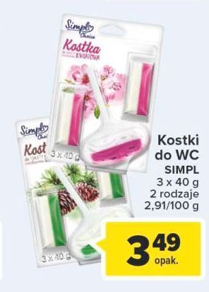 Carrefour Kostka do wc kwiatowa Simpl oferta