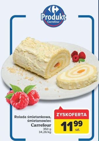 Carrefour Rolada śmietankowa Carrefour oferta