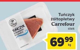 Carrefour Tuńczyk żółtopłetwy polędwica Carrefour Targ Świeżości oferta
