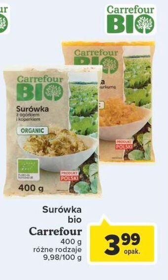 Carrefour Surówka z ogórkiem i koperkiem Carrefour Bio oferta