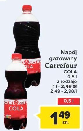 Carrefour Market Napój cola Carrefour Classic oferta
