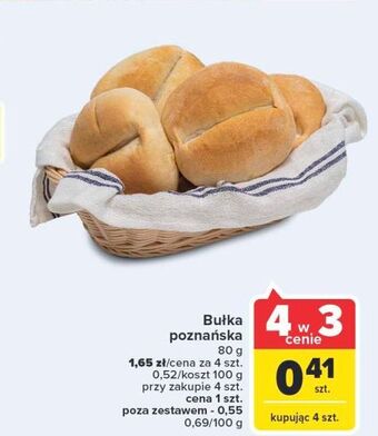 Carrefour Market Bułka poznańska oferta