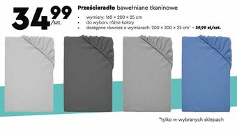 Biedronka Prześcieradło bawełniane 220 x 200 cm oferta