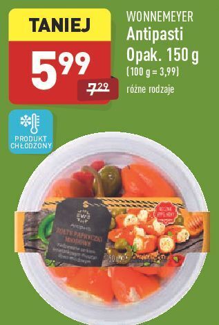 ALDI Antipasti złote papryczki miodowe Wonnemeyer Feinkost oferta