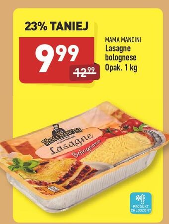 ALDI Lasagne bolognese Mama Mancini oferta