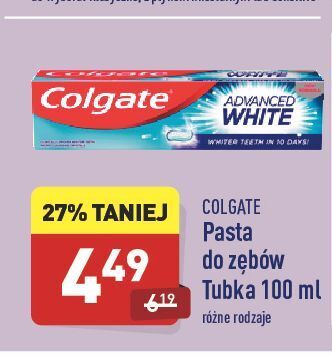 ALDI Pasta do zębów Colgate Advanced White oferta