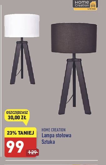 ALDI Lampa stołowa czarna Home Creation oferta