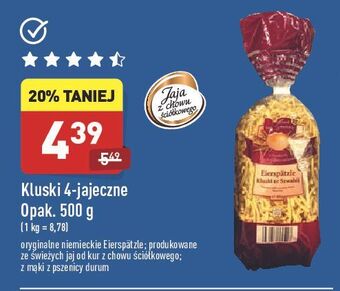ALDI Makaron 4-jajeczny kluski oferta