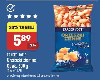 ALDI Orzeszki ziemne bez soli Trader Joe's oferta