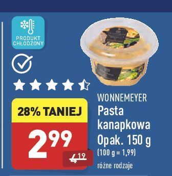 ALDI Pasta jajeczna ze szczypiorkiem Wonnemeyer Feinkost oferta