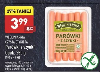 ALDI Parówki z szynki Wędliniarnia Czysta Etykieta oferta