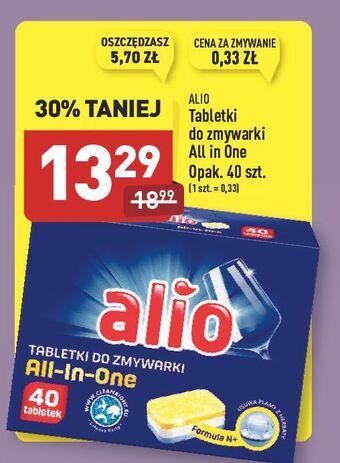 ALDI Tabletki do zmywarki all in one Alio oferta