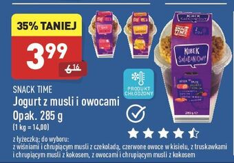 ALDI Jogurt z czerwonymi owocami w kisielu Snack Time oferta