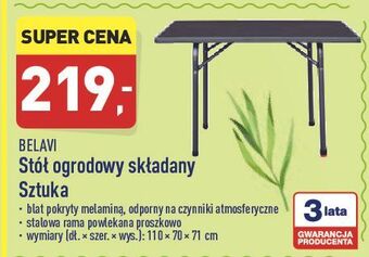 ALDI Stół ogrodowy Belavi oferta
