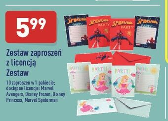 ALDI Zaproszenie disney princess oferta