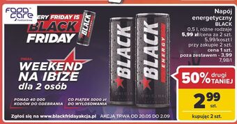 Carrefour Market Napój energetyczny classic Black Energy oferta