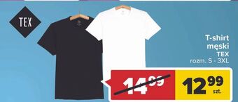 Carrefour Market T-shirt męski s-3xl Tex oferta