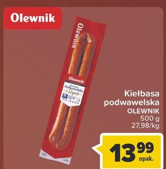 Carrefour Market Kiełbasa podwawelska z szynki Olewnik oferta
