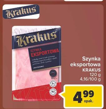 Carrefour Market Szynka eksportowa Krakus Animex oferta