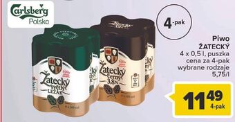 Carrefour Market Piwo Zatecky Cerny oferta