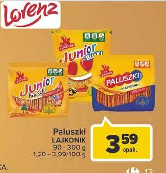 Carrefour Market Paluszki słone Lajkonik oferta