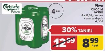 Carrefour Market Piwo Okocim Jasne Okocimskie oferta