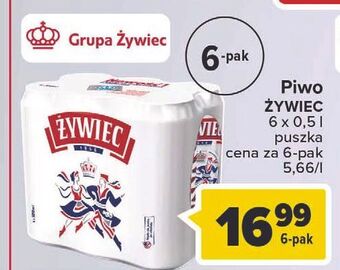 Carrefour Market Piwo Żywiec Jasne Pełne oferta